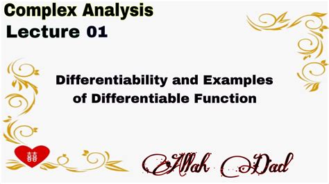 Differentiable Function Differentiability Example Of Differentiable