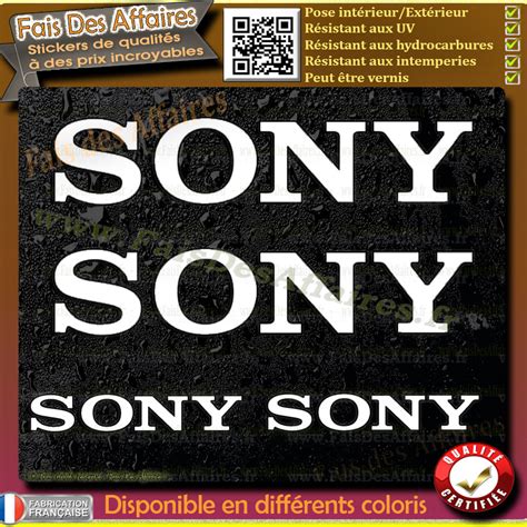 stickers Sony - Fais Des Affaires