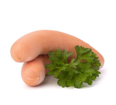 Frankfurter Sausage Stock Photo Image Of Herb Green 34283668