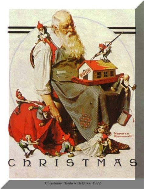 Pin By Linda Cord On I Believe In Santa Norman Rockwell Paintings