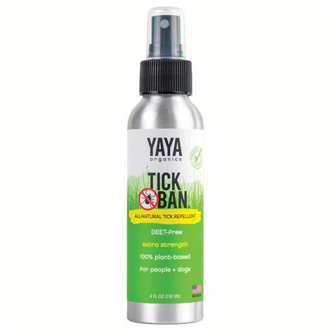 TICK BAN Yaya Organics All Natural Extra Strength Tick Repellent - DEET