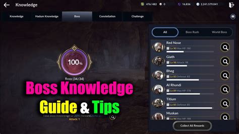 Black Desert Mobile Boss Knowledge Guide Tips Youtube