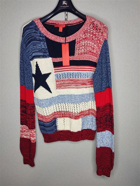 Tommy Hilfiger UNISEX Tommy Hilfiger Patchwork American Flag Knit ...