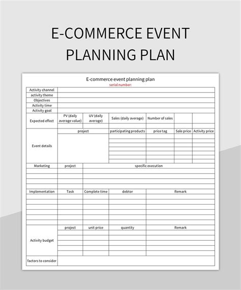 Free Event Planning Templates For Google Sheets And Microsoft Excel ...