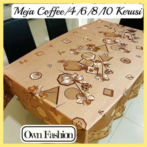 lapik meja korea shining copper emastembaga corak  alas meja