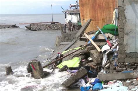 Ilang Bahay Sa Tabing Dagat Sa Cavite Nawasak Abs Cbn News