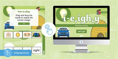 Grade 3 Phonics I E Igh Y Interactive Go Game Twinkl