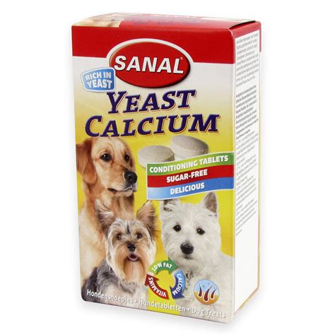 Sanal Dog Yeast Calcium 100 tablete - UniVet Pet Shop Online și ...