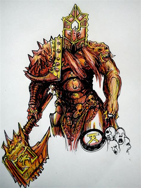 Warhammer 40k Khorne Berserker By R0binjonsson On Deviantart