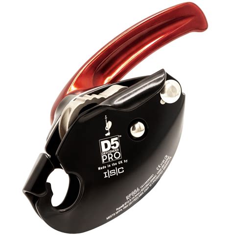 Isc D5 Pro Workrescue Belay Descender Black Live Action Safety