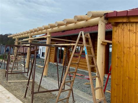 Terrasse Im Blockhaus Stilvolle Erweiterung Des Wohnraums