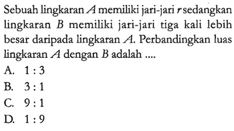 Kumpulan Contoh Soal Lingkaran Matematika Kelas 7 Colearn