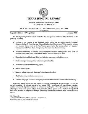 Fillable Online Txcourts Th Legislative Update Txcourts Fax Email