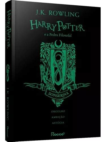 Harry Potter E A Pedra Filosofal Capa Dura Sonserina Exclusivo De J K