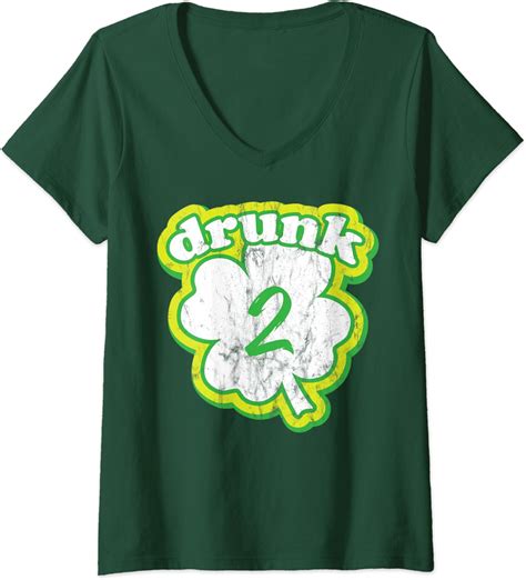 Womens Drunk 2 Funny Drinking Team Group Shirt St Patricks