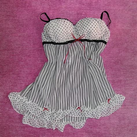 The Cutest Vintage Style Slip Dress Lingerie Micro Depop
