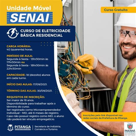 Curso Gratuito De Eletricidade B Sica Residencial Atrav S Da Unidade