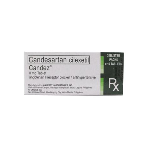 Candez Candesartan Cilexetil Mg Tablet S Price In The Philippines