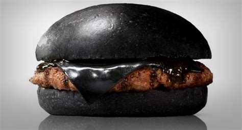 Burger Kings New All Black Burger Has Black Buns Cheese And Sauce