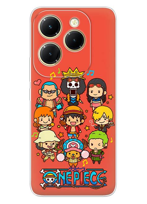Infinix Hot чехол Ван Пис One Piece название и главные герои в виде детей