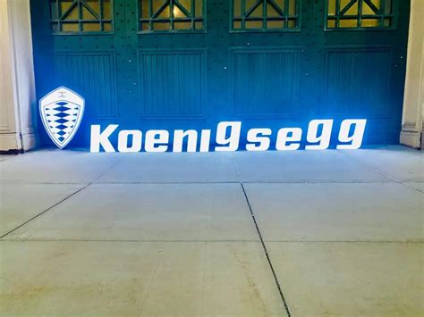 Place Bid DT Illuminated Koenigsegg Sign PCARMARKET