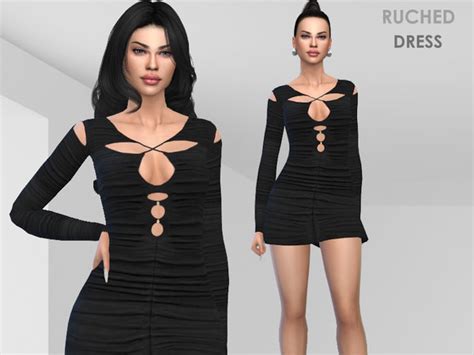 The Sims Resource Ruched Dress