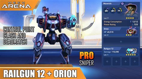 Railgun Orion Mech Arena Youtube