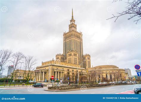 Polonia Varsovia 02 01 2019 Palacio De La Cultura Y De La Ciencia