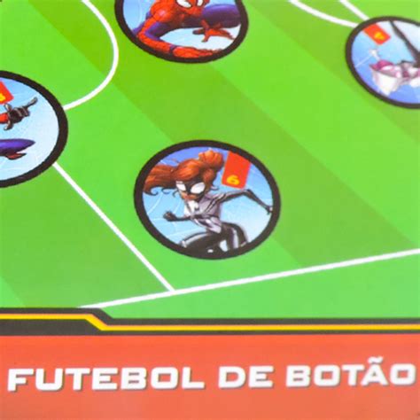 Jogo Futebol de Botão 2 Times Spider man Marvel Homem Aranha em