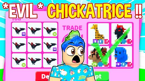 Trading Only EVIL CHICKATRICE Pets CHALLENGE In Adopt Me Roblox