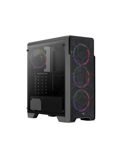 CAJA MEDIATORRE ATX AEROCOOL ORESATURNF RGB USB 3 0 WINDOW BLACK