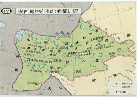 安西都护府和北庭都护府位置地图历史地图网