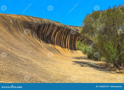 Wave Rock Hyden stock image. Image of ocean, natural - 135850729