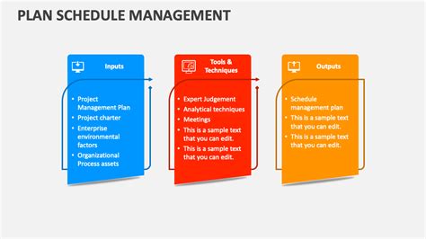 Plan Schedule Management Powerpoint Presentation Slides Ppt Template