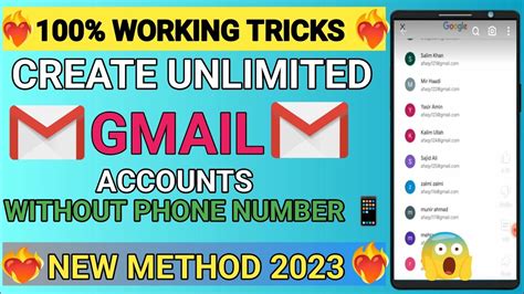 How To Create Unlimited Gmail Accounts Without Phone Number