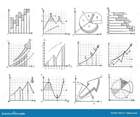 Graphic Charts Infographic Statistic Bars And Diagrams For Data