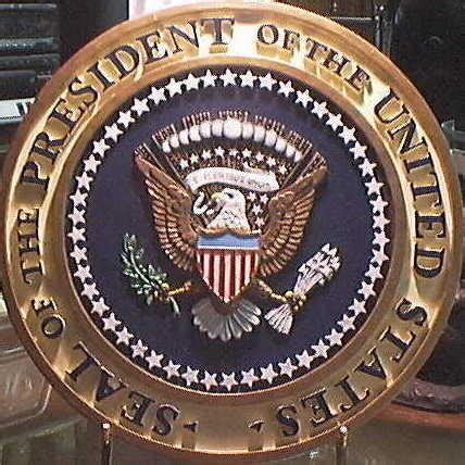 Presidential President Podium Seal Wood Plaque | #33133645