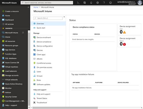 Tutorial Walkthrough Intune In The Azure Portal Microsoft Intune Hot Sex Picture