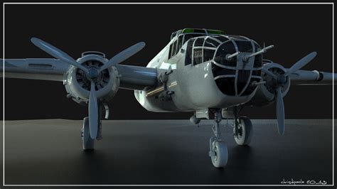 Chris DiPaola Sketch Blog: B-25! Playing around with new renders!