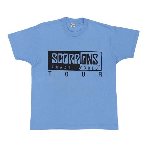 1991 Scorpions Crazy World Tour Shirt Wyco Vintage