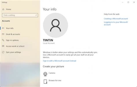 Change Profile Picture For Windows 10 Local Account