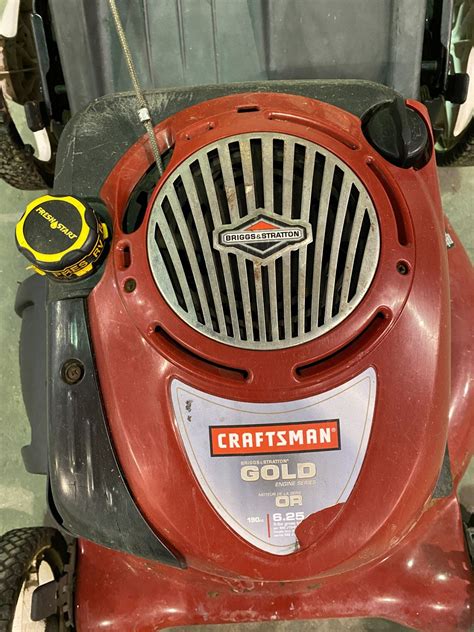 Craftsman With Briggs And Stratton Gold Edition Engine Lawnmower 190cc Working Order Able Auctions