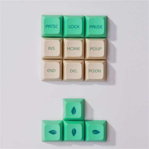 DYE Fetish PBT Keycaps XAD Profile Mint Milk Keycaps Full Sets GK64