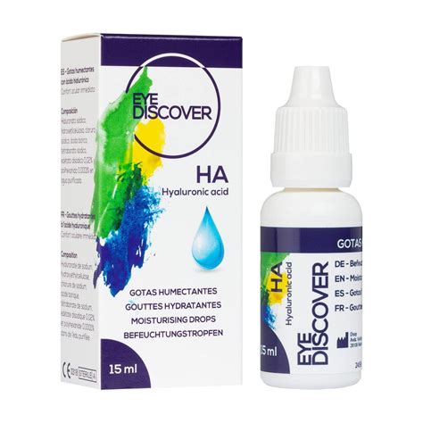 EYE DISCOVER Moisturising Eye Drops with Hyaluronic Acid and ...