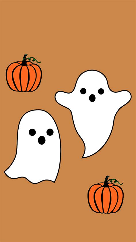 Halloween Cute Ghost Wallpapers Wallpaper Cave