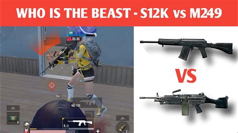 Who Is The Beast S12K Vs M249 Solo Vs Duo Pubg Mobile Lite Gameplay