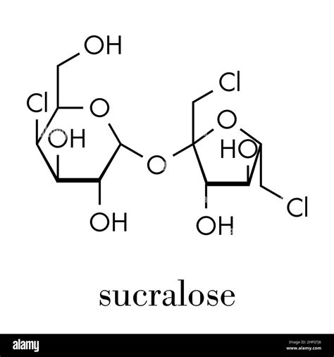 Sucralose Artificial Sweetener Molecule Used As Sugar Substitute