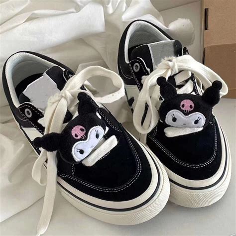 Kawaii Black Kuromi Canvas Shoes