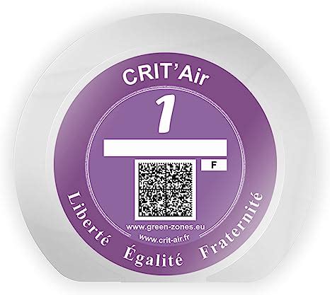 G N Rique Crit Air Self Adhesive Car Sticker Made In France