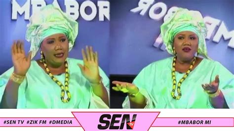 Ndeye Diouf Mou Serigne Fallou Avec Sa Belle Voix Sur Le Plateau De